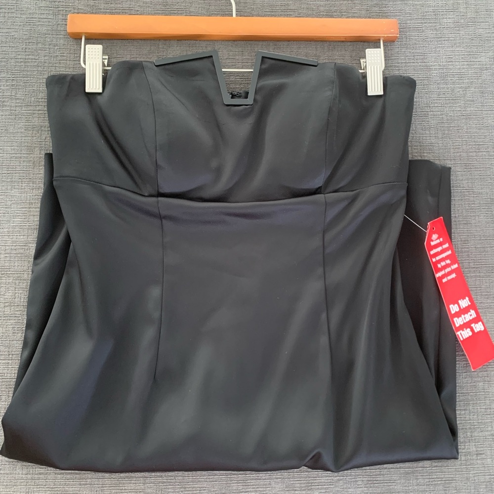New Calvin Klein Strapless Satin Stretch Dress Sz 4 - Picture 12 of 12